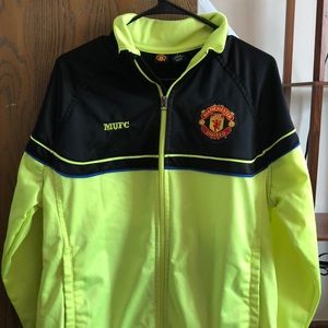 Men’s Manchester United soccer jacket.